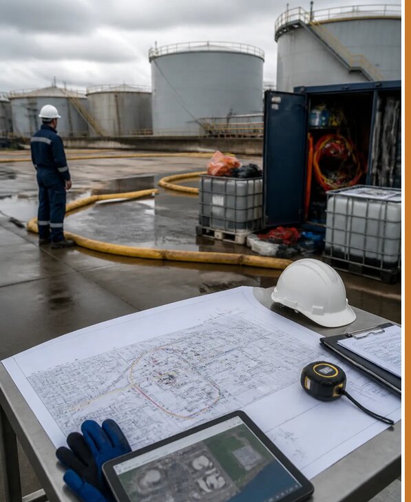 Разработка плана ликвидации разливов нефти в Пскове